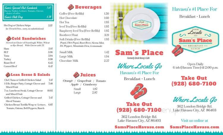 Sam's Place - Lake Havasu City, AZ