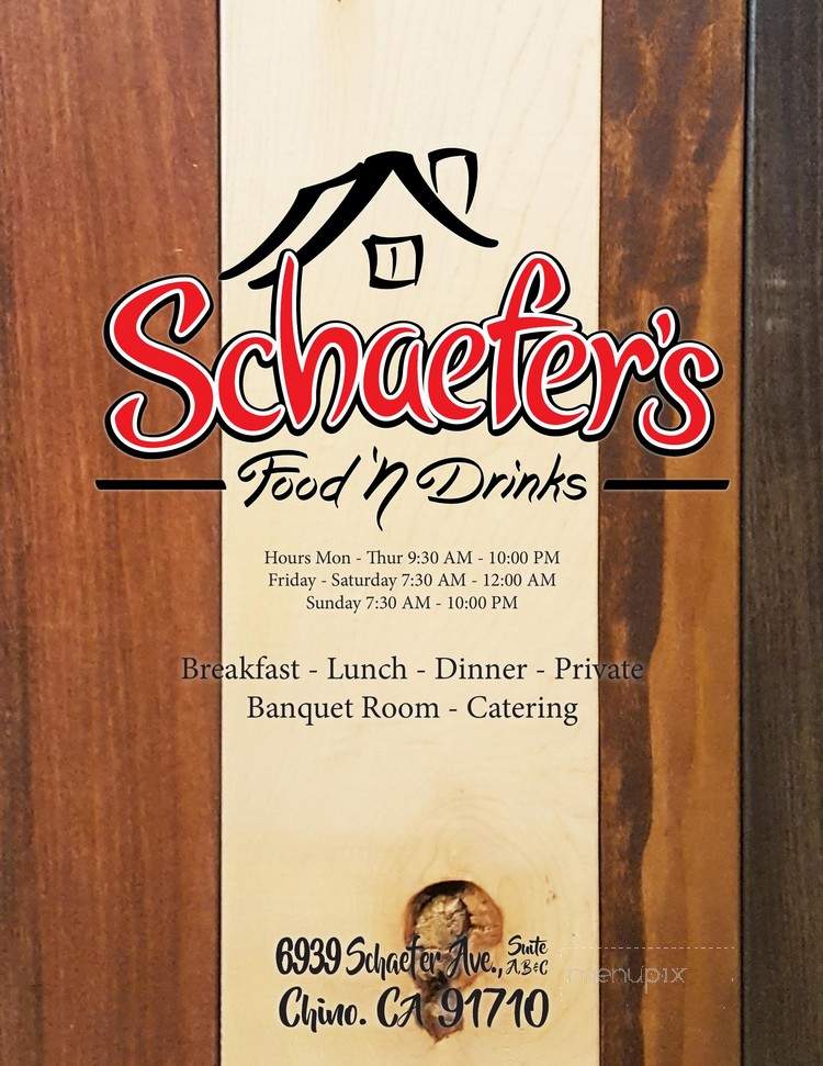 Schaefer's Food 'N Drinks - Chino, CA