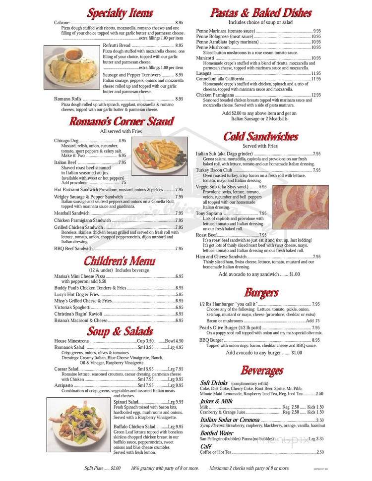 Romano's Italian Resturant and Chicago Pizzeria - Redlands, CA