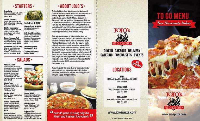 Jojo's Pizza Kitchen - Chino Hills, CA