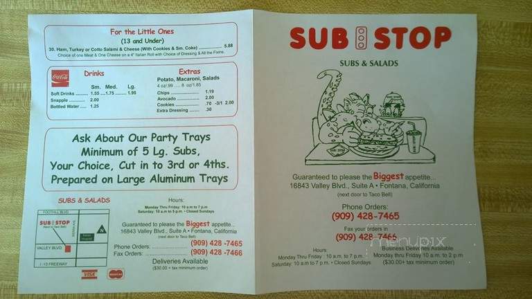 Sub Stop - Fontana, CA