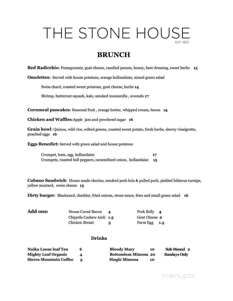 Stonehouse Restaurant - Nevada City, CA