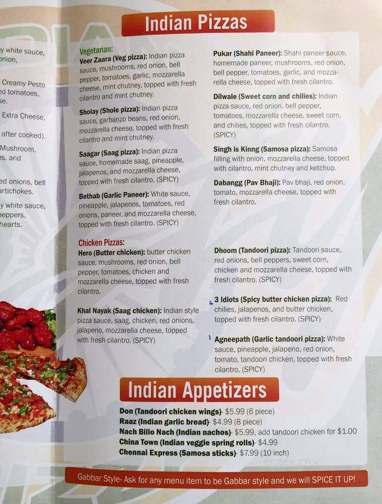 Tasty Indian Pizza - Fairfield, CA