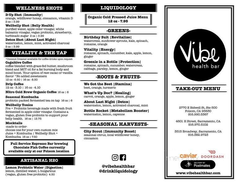 Vibe Health Bar - Folsom, CA