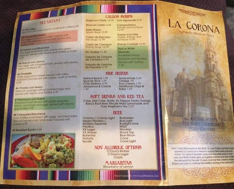 La Corona Mexican Restaurant - Red Bluff, CA