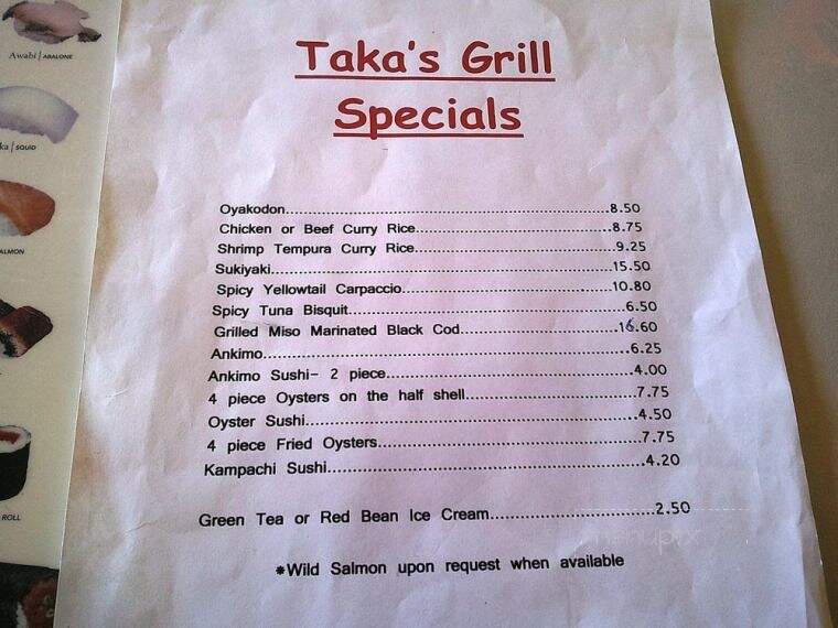 Taka's Grill - Fort Bragg, CA