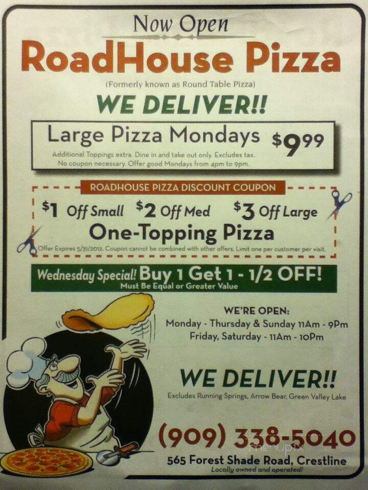 RoadHouse Pizza - Crestline, CA