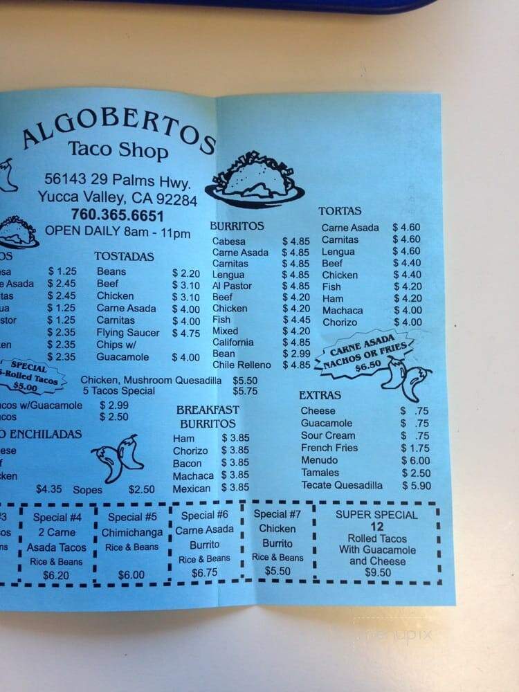 Algoberto's Taco Shop - Yucca Valley, CA