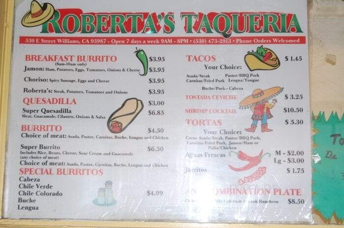 Roberta's Taqueria - Williams, CA