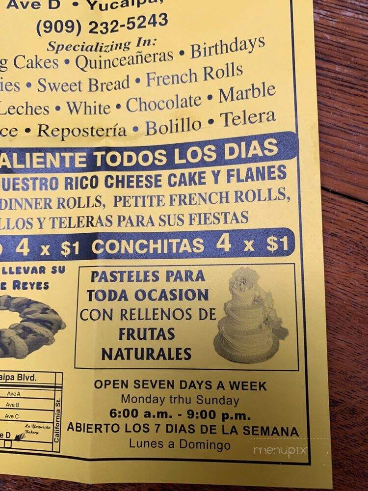 La Yaquesita Bakery - Yucaipa, CA