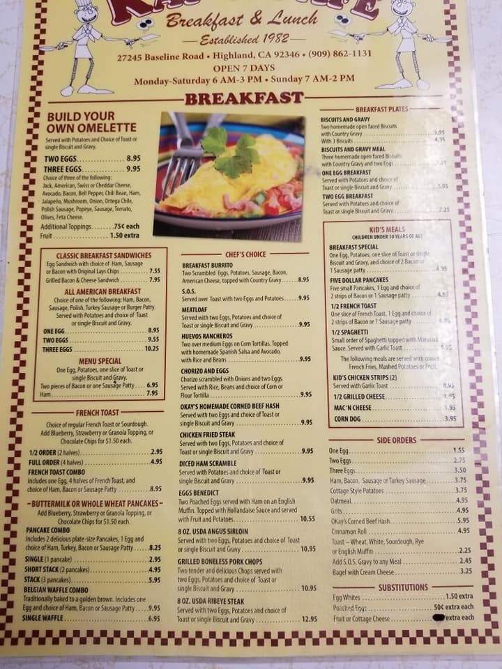 Kay's Cafe - Highland, CA