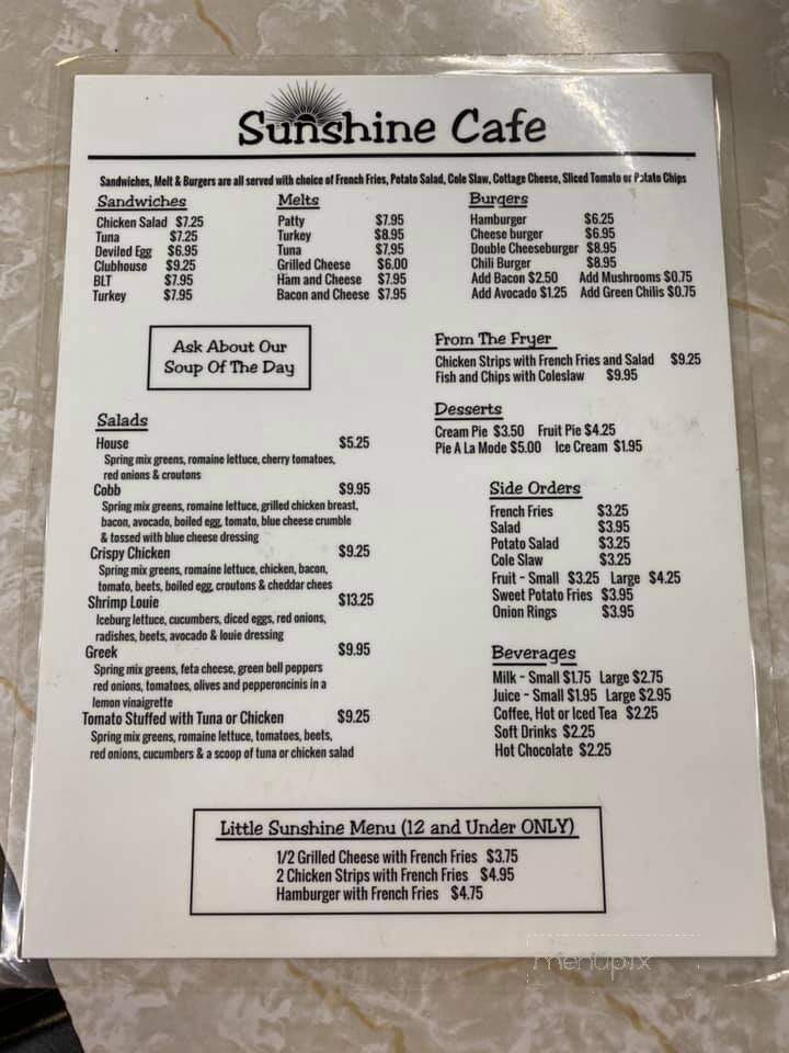 Sunshine Cafe - Pleasant Hill, CA