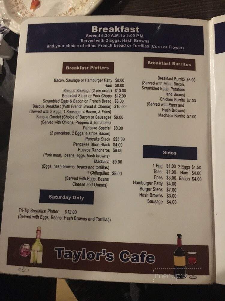 Taylor's Cafe - Chino, CA