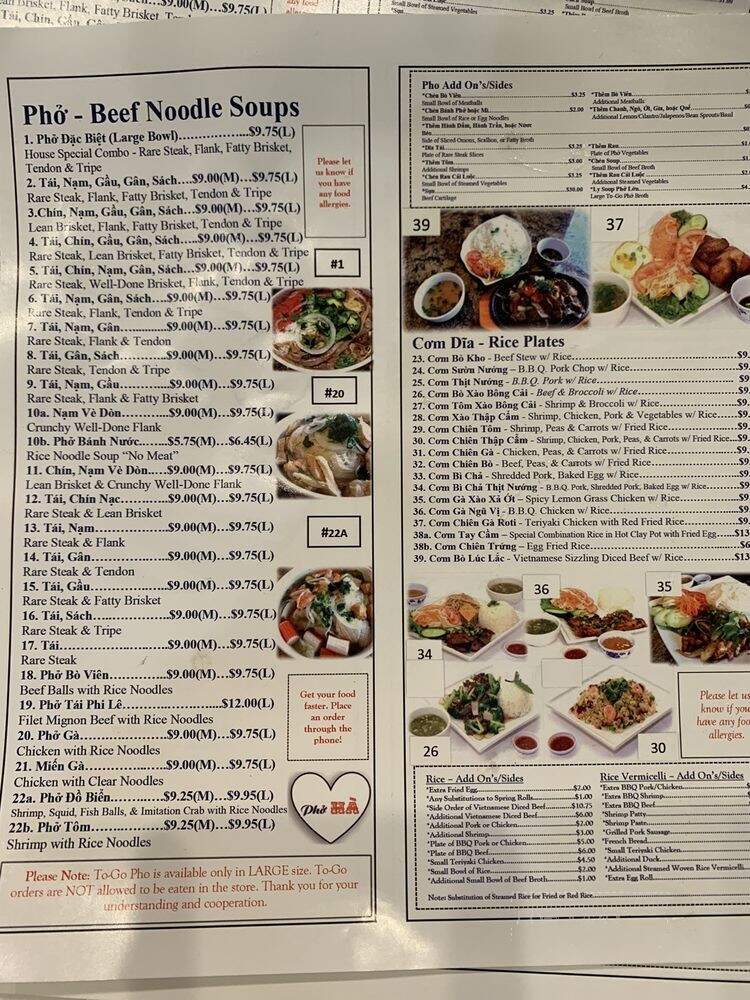 Pho Ha Vietnamese Restaurant - Fontana, CA