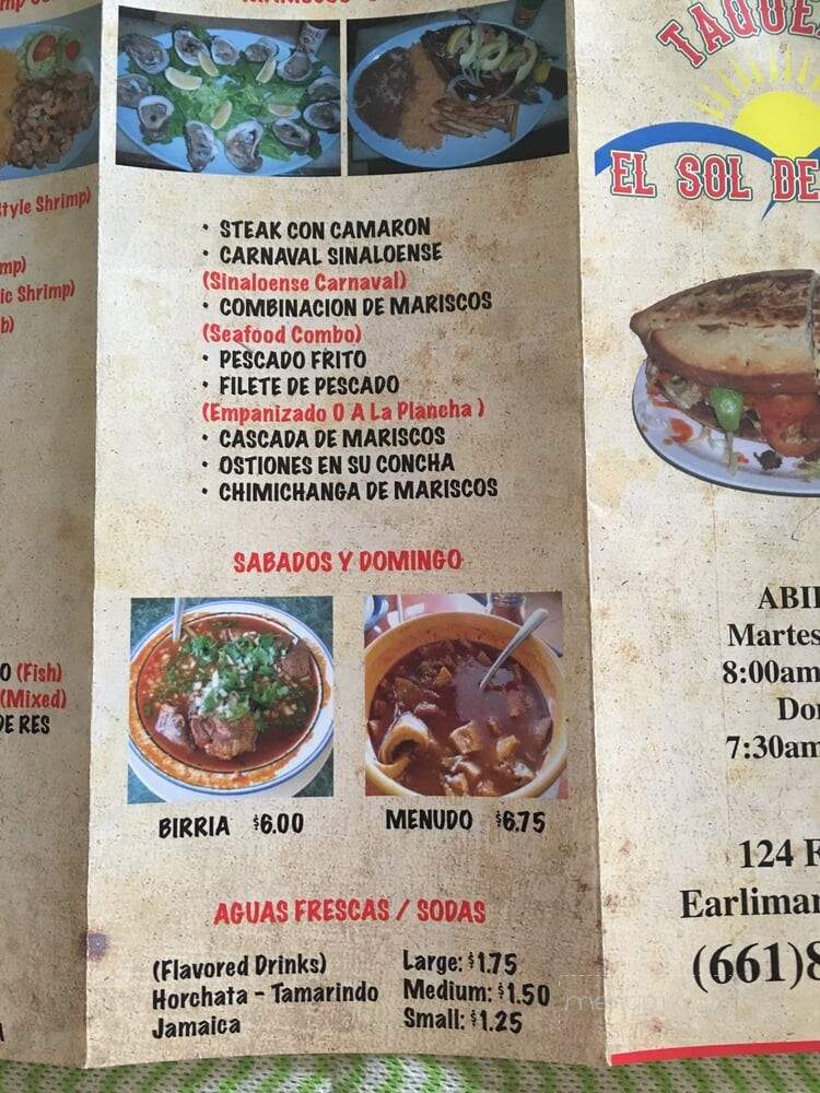 Taqueria El Sol De Jalisco - Earlimart, CA