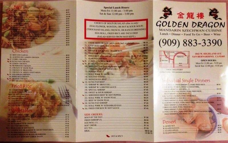 Golden Dragon - San Bernardino, CA