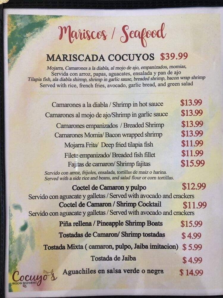 Cocuyos Mexican Restaurant - Soledad, CA