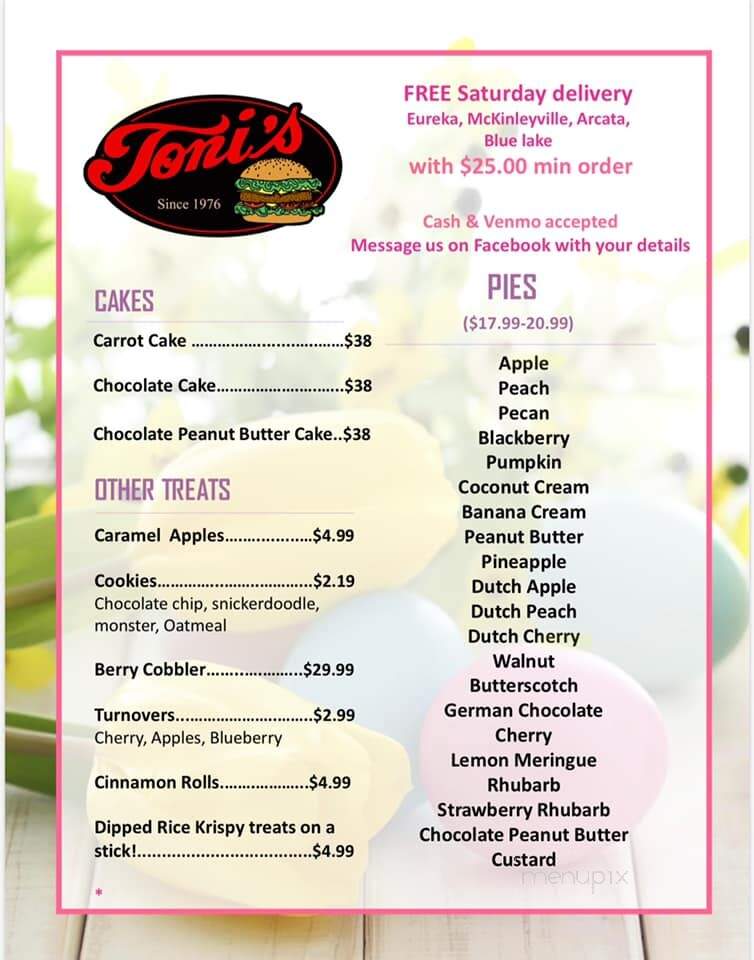 Toni's 24 Hour Restaurant - Arcata, CA