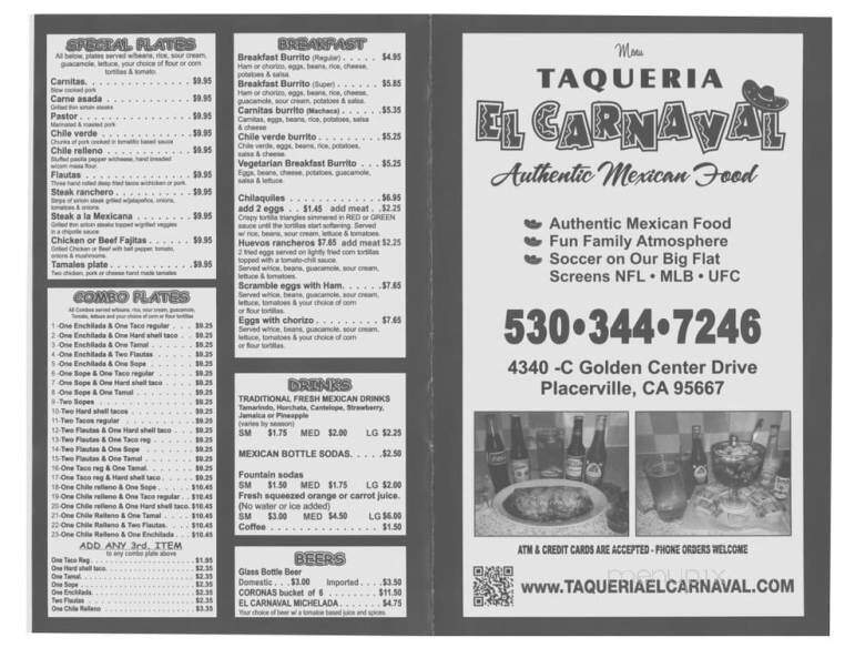 Taqueria Carnaval - Placerville, CA