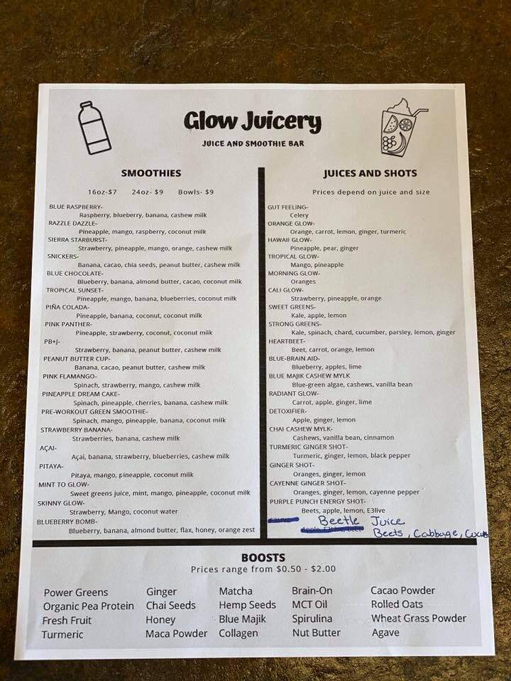 Glow Juicery - Oakhurst, CA