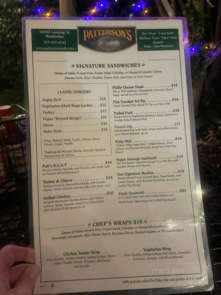 Pattersons Pub - Mendocino, CA