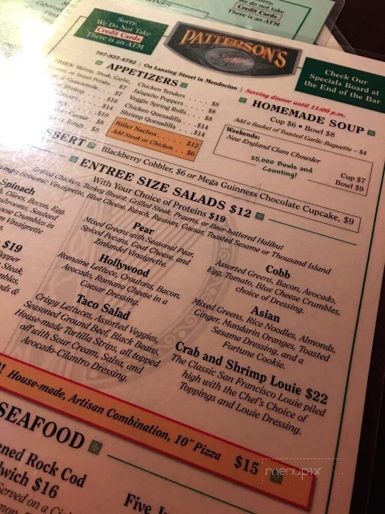 Pattersons Pub - Mendocino, CA