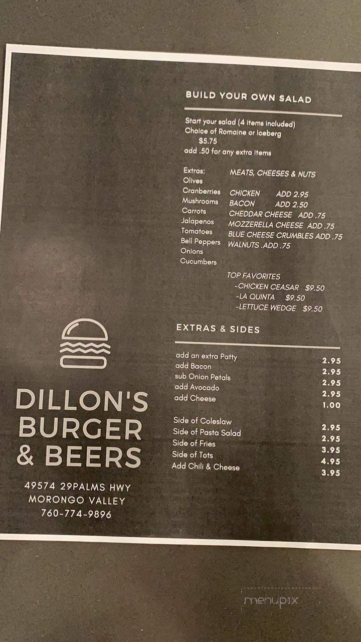 Dillon's Burgers and Beer - Morongo Valley, CA