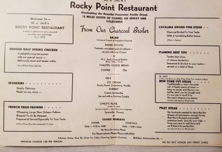 Rocky Point Restaurant - Monterey, CA