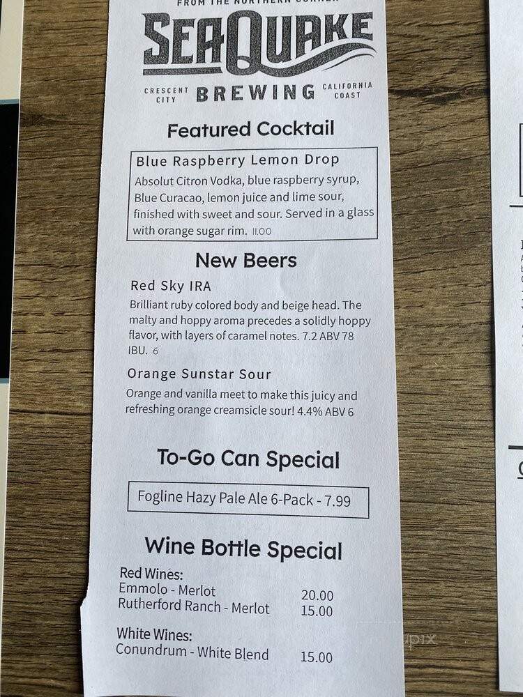 Seaquake Brewing - Crescent City, CA