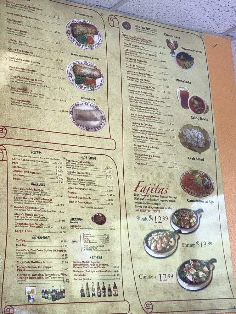 Mejia Taqueria Y Mariscos - Madera, CA