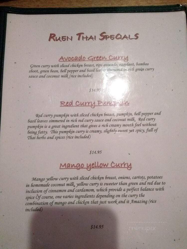 Ruen Thai Restaurant - Roseville, CA