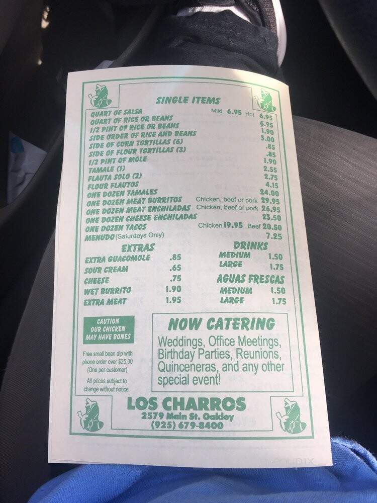 Los Charros Mexican Restaurant - Oakley, CA