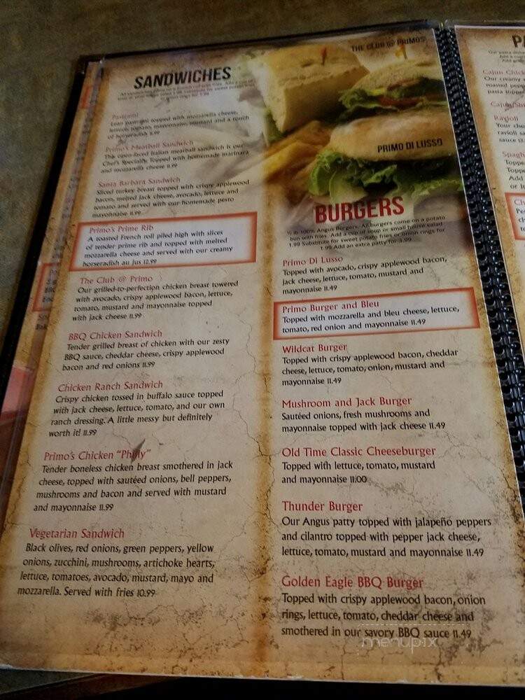 Primo Pizza Burger & Brew - Rocklin, CA