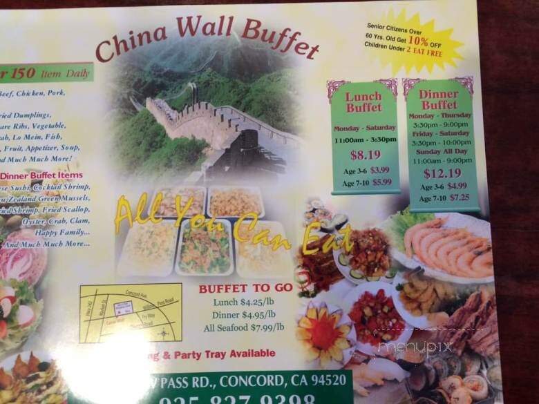 China Wall Buffet - Concord, CA