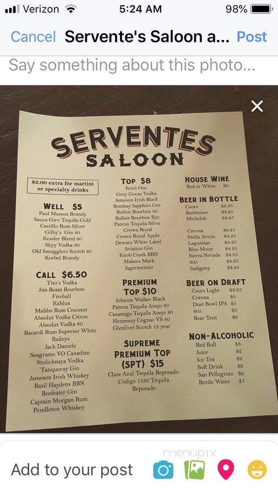 Servente's Saloon - Sonora, CA