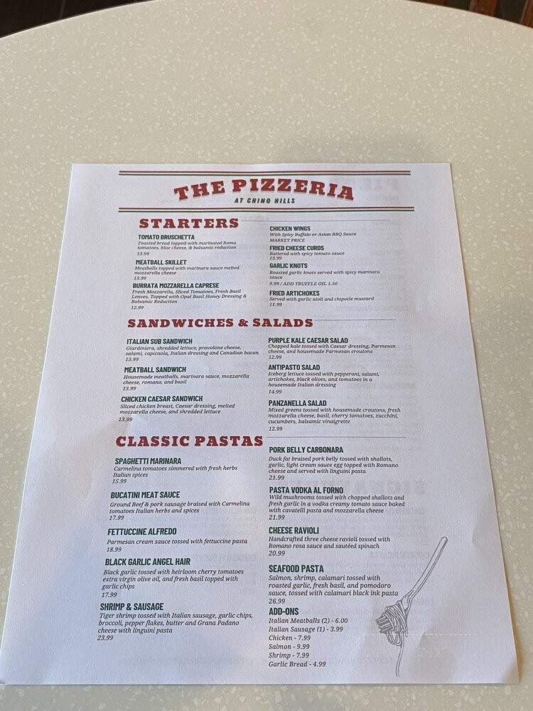 The Pizzeria - Chino Hills, CA