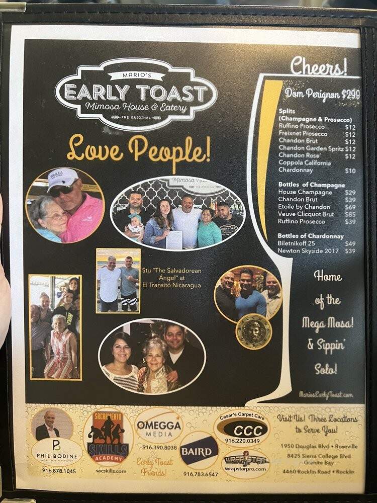 Mario's Early Toast - Roseville, CA