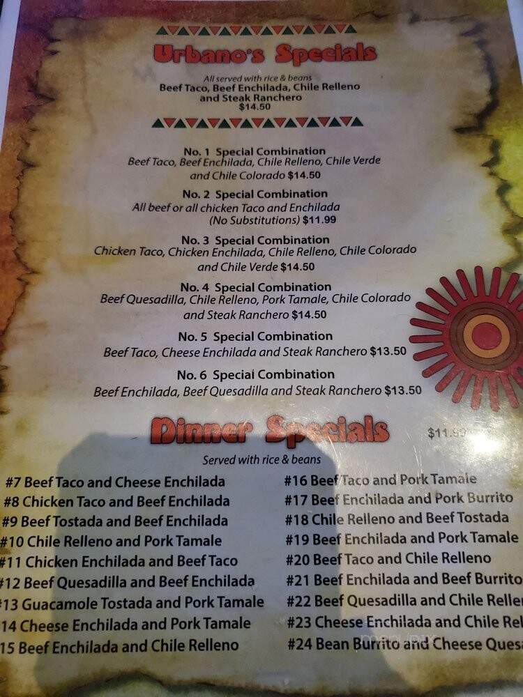 Urbano's Mexican Restaurant - Lincoln, CA