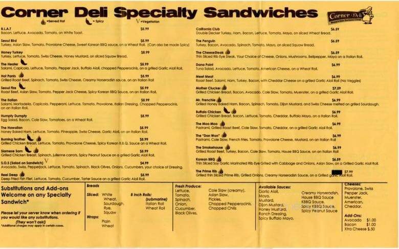 Corner Deli - Ontario, CA