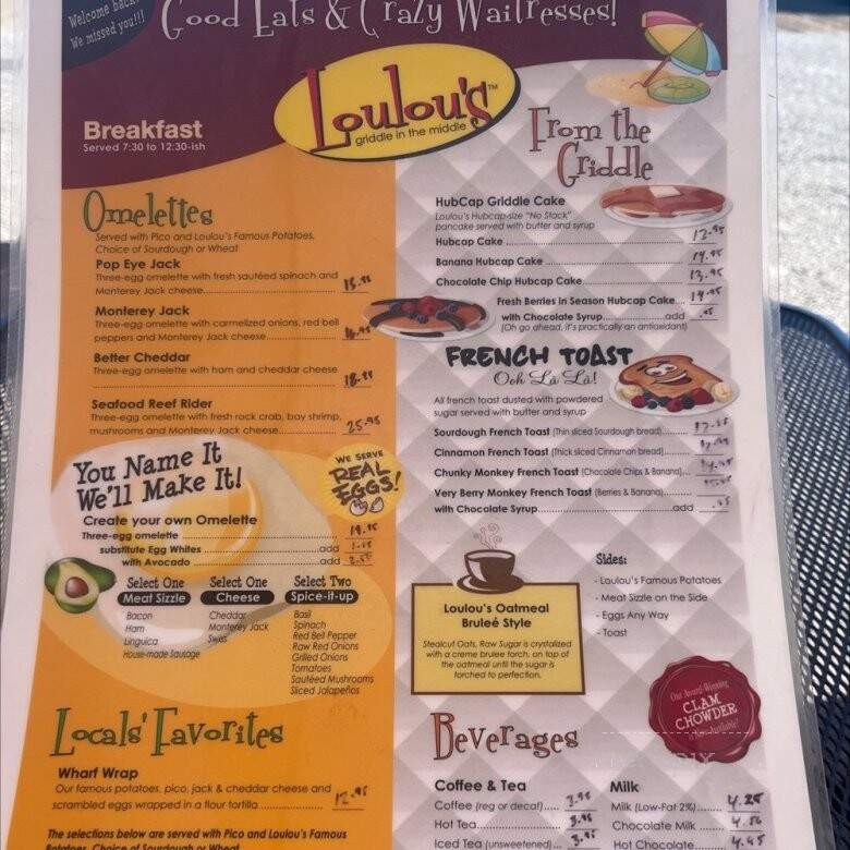 Lou Lou's Grill in Rhe Middle - Monterey, CA