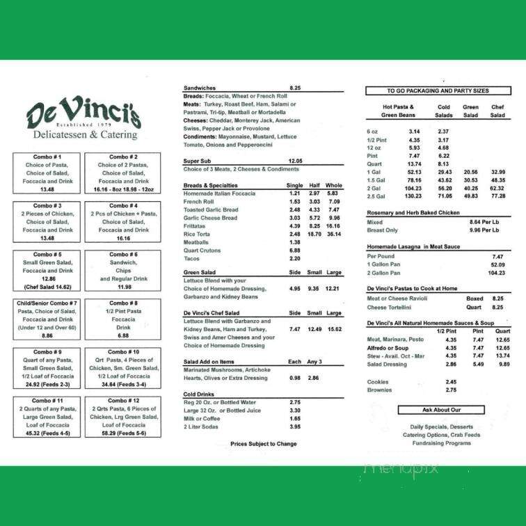 De Vinci's Delicatessen & Catering - Valley Springs, CA