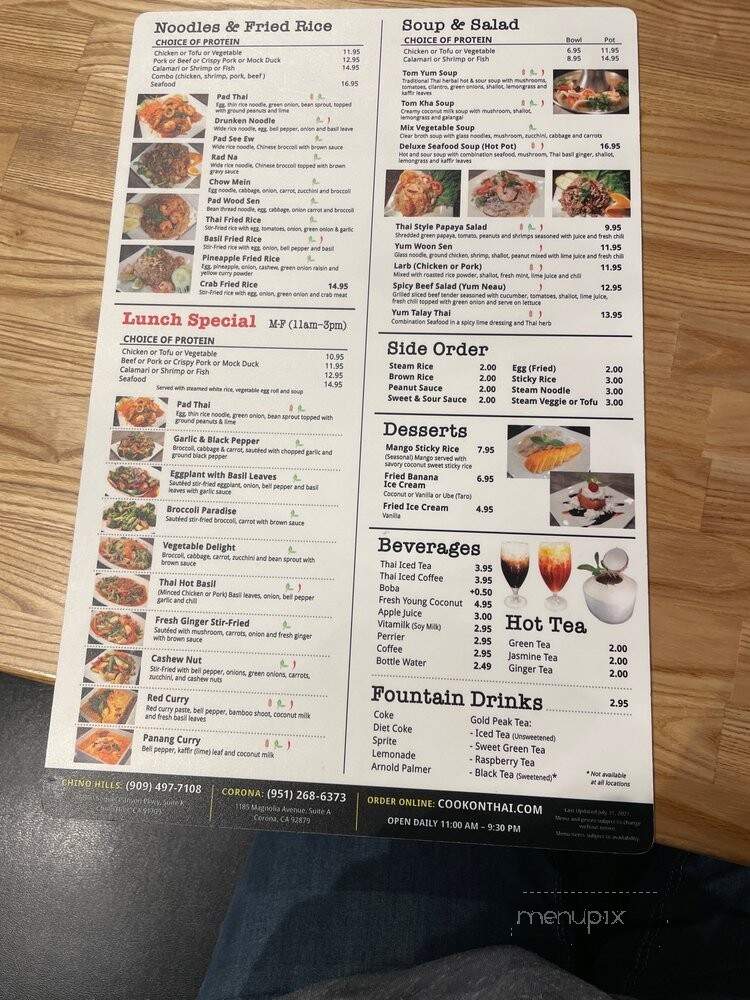 Cook on Thai - Chino Hills, CA