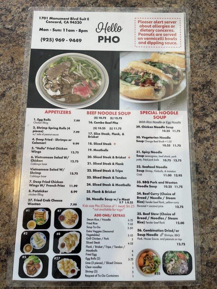 Hello Pho - Concord, CA