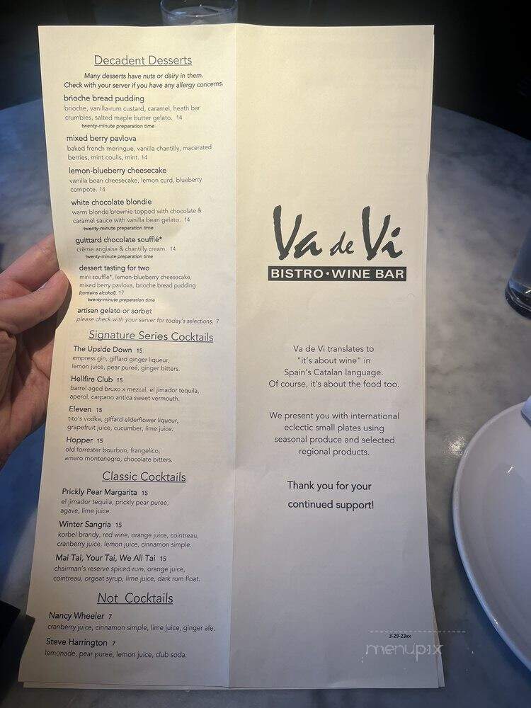 Va De Vi Bistro & Wine Bar - Walnut Creek, CA