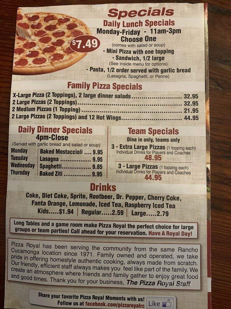 Pizza Royal - Rancho Cucamonga, CA