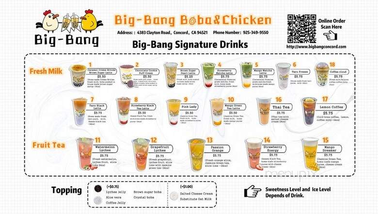 Big-Bang Boba & Chicken - Concord, CA