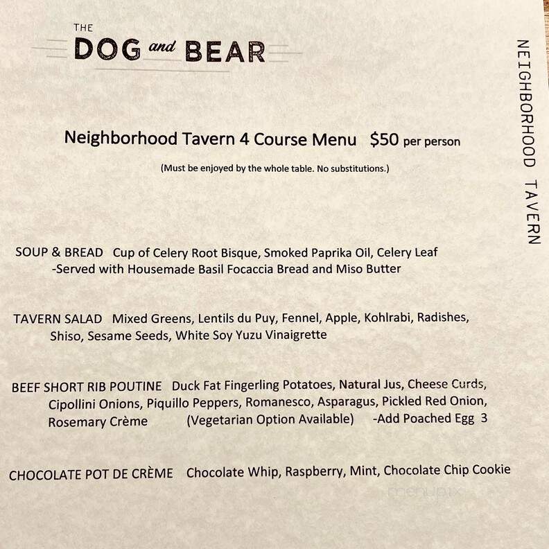 Dog and Bear Tavern - Tahoma, CA