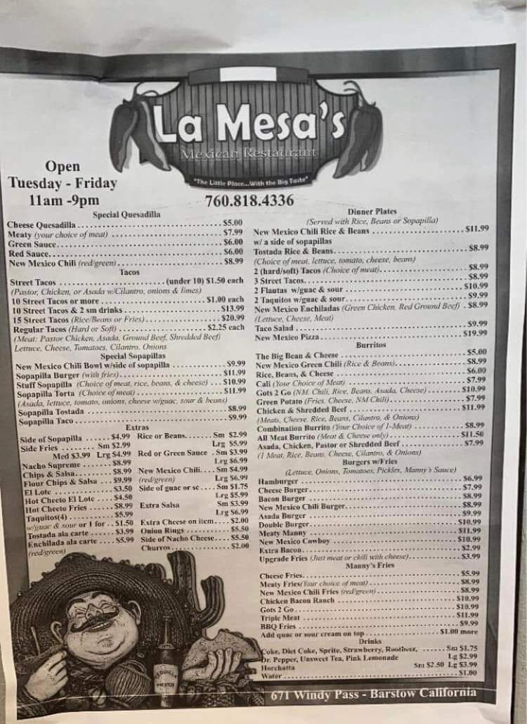 La Mesa - Barstow, CA