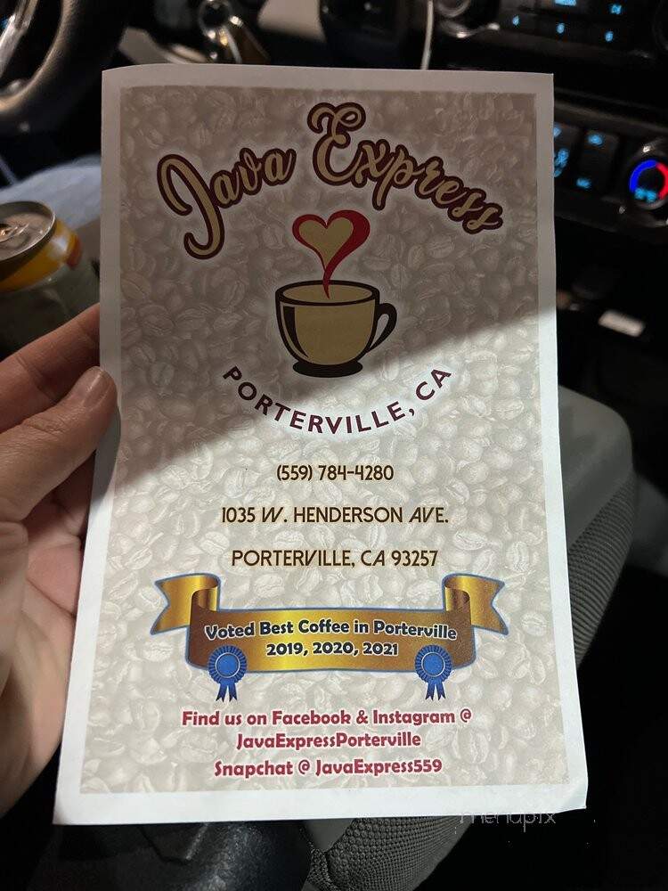 Java Java Espresso & More - Porterville, CA