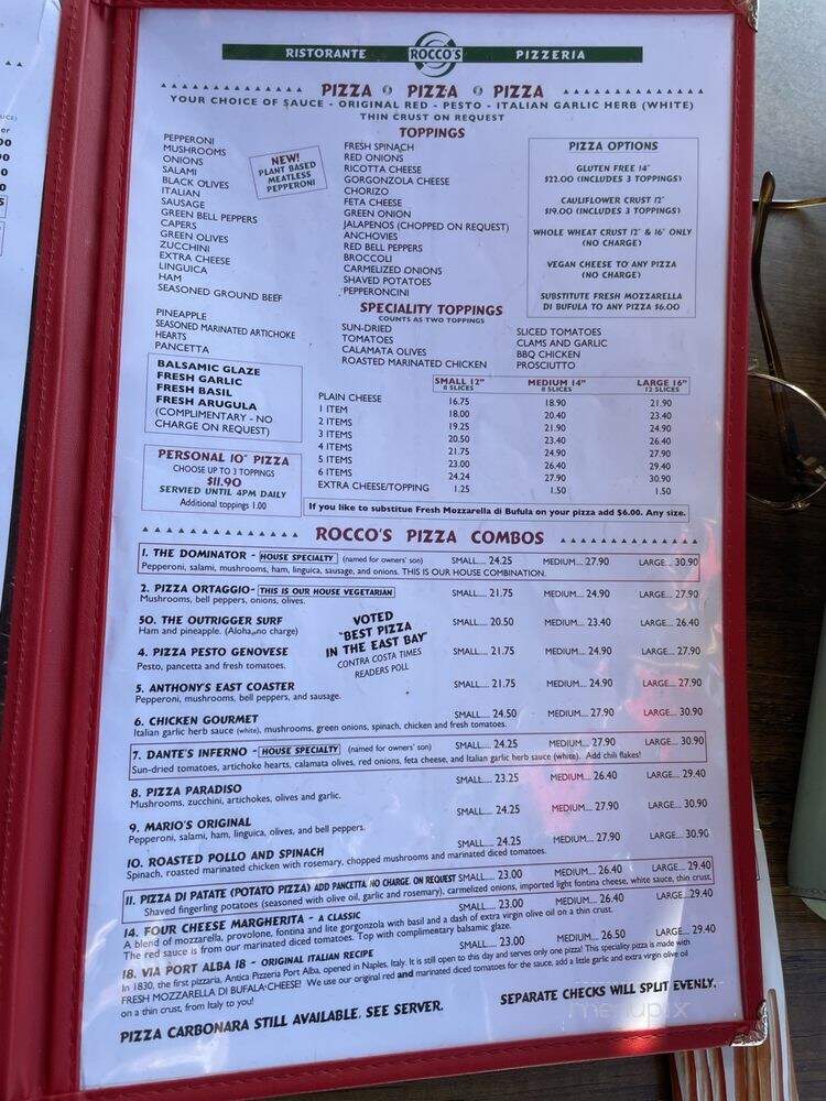 Rocco's Ristorante & Pizzeria - Walnut Creek, CA